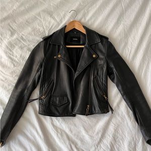 Rudsak cropped leather jacket